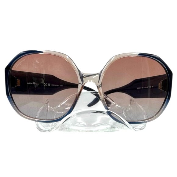 Ferragamo Designer Blue Gradient Sunglasses SF943S - Picture 1 of 10
